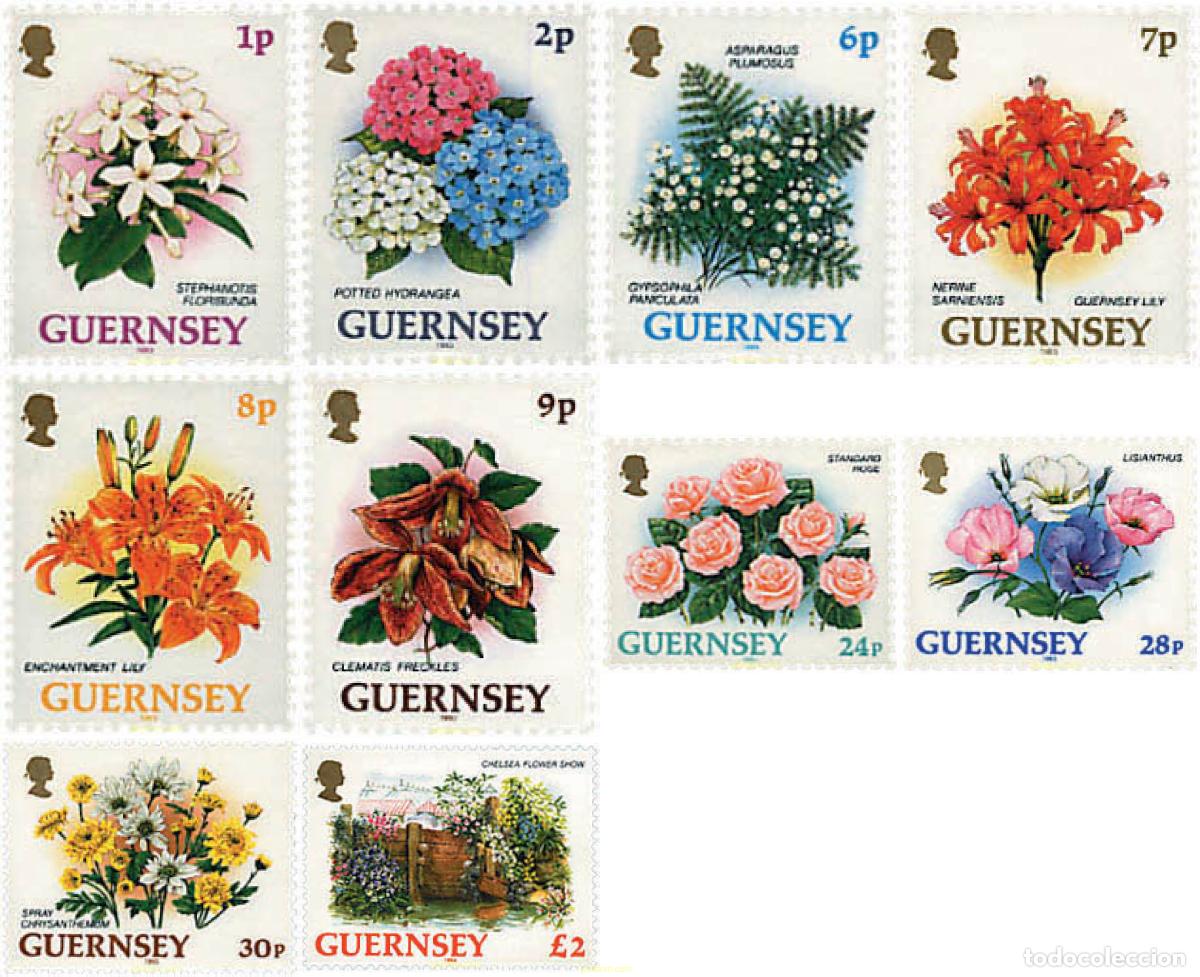 Sellos: 91733 MNH GUERNSEY 1993 FLORES DE GUERNSEY