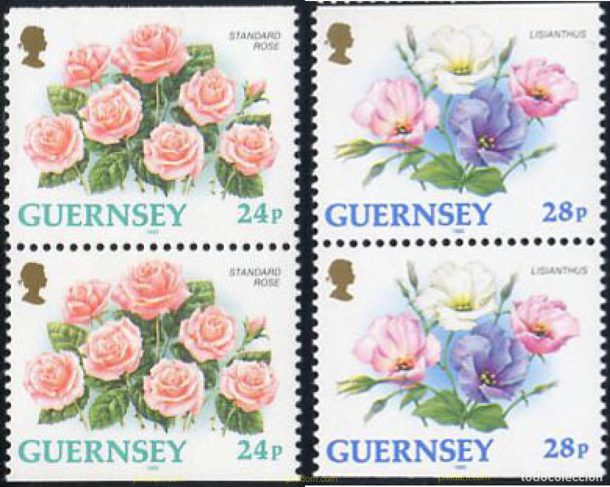 Sellos: 213027 MNH GUERNSEY 1993 FLORES DE GUERNSEY
