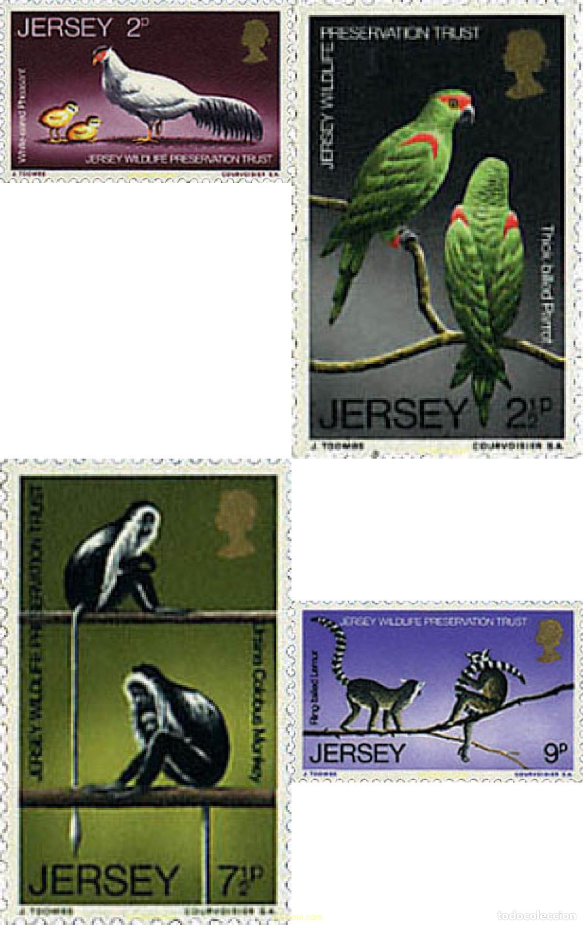 Sellos: 66489 MNH JERSEY 1971 PROTECCION DE LA NATURALEZA