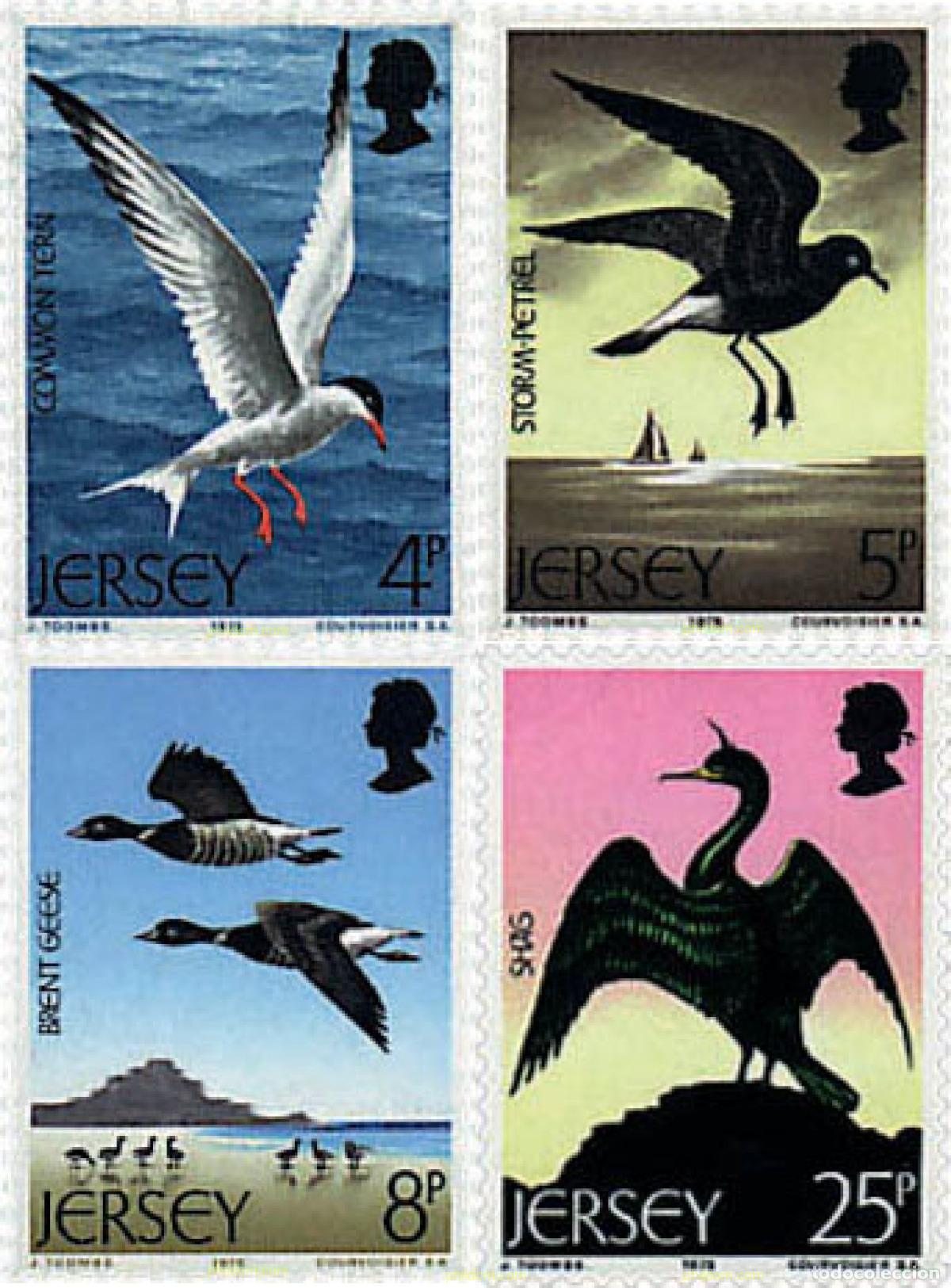 Sellos: 66494 MNH JERSEY 1975 AVES MARINAS