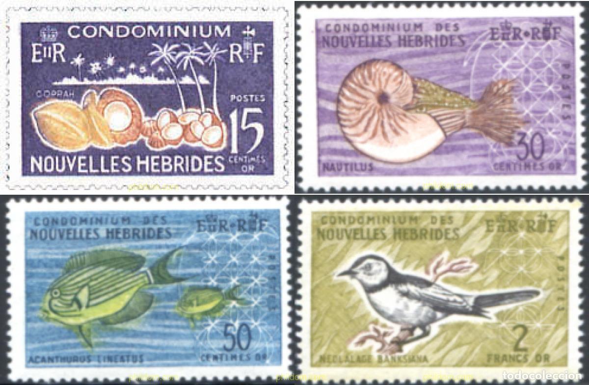 Stamps: 263022 MNH NUEVAS HEBRIDAS 1963 FLORA Y FAUNA
