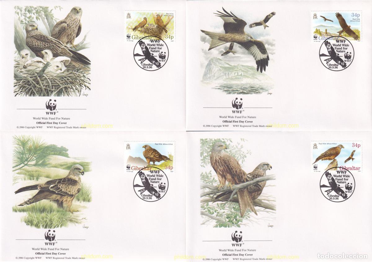 Sellos: 191490 MNH GIBRALTAR 1996 WWF. EL MILANO REAL