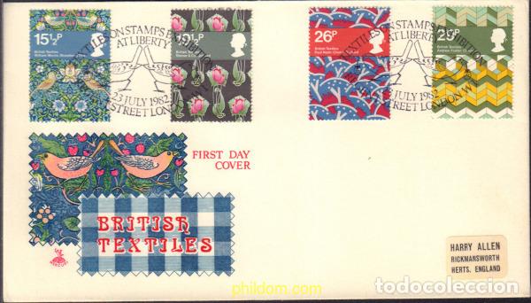 Sellos: 599628 MNH GRAN BRETA&Ntilde;A 1982 TEJIDOS BRITANICOS
