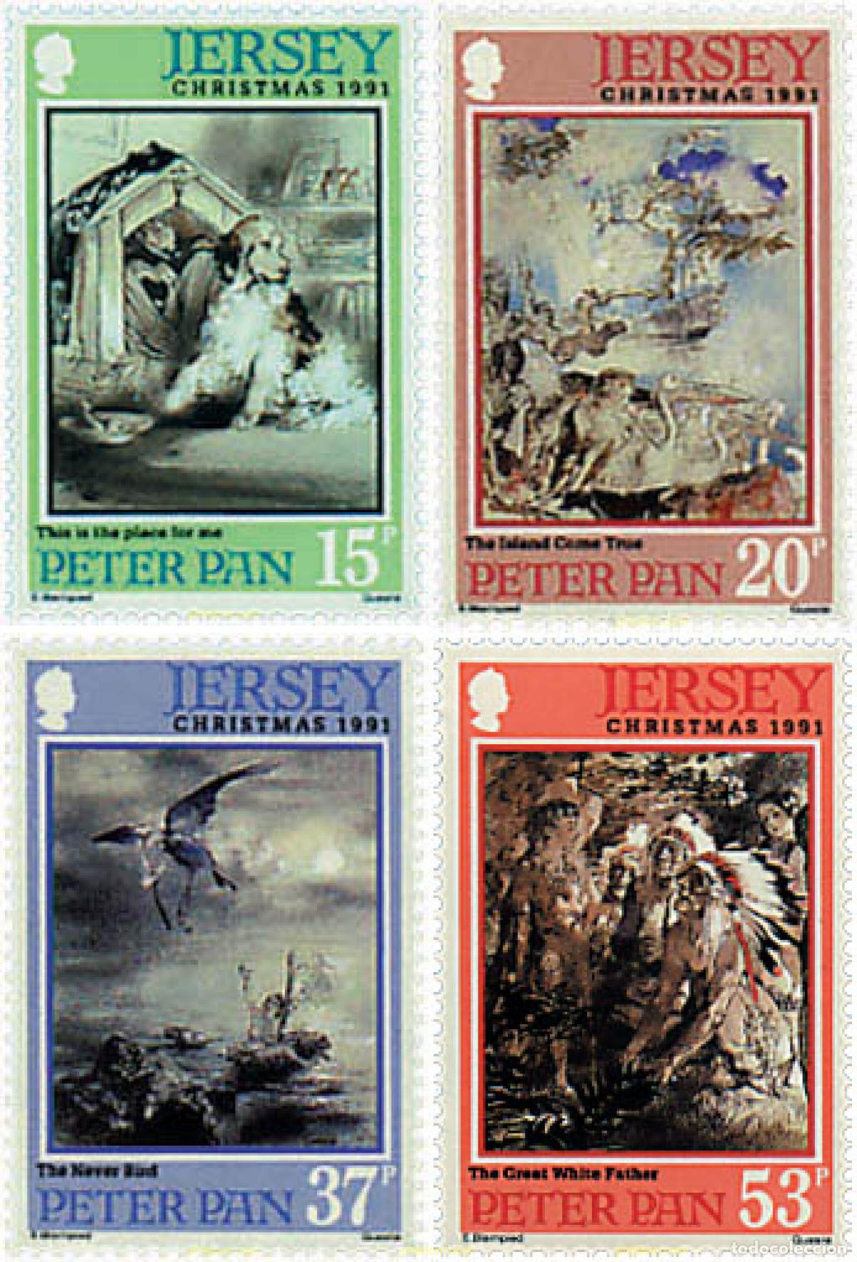 Sellos: 66600 MNH JERSEY 1991 NAVIDAD. PETER PAN