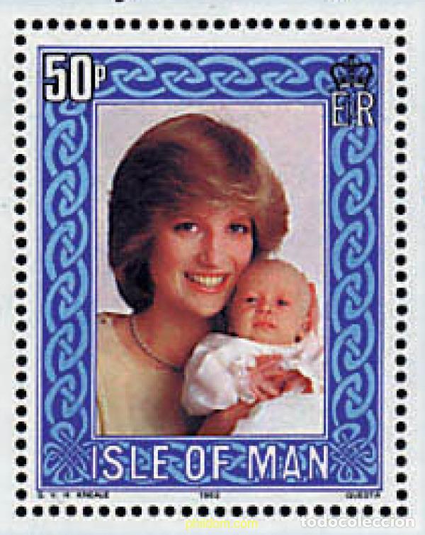 Sellos: 130406 MNH MAN 1982 NACIMIENTO DEL PRINCIPE GUILLERMO