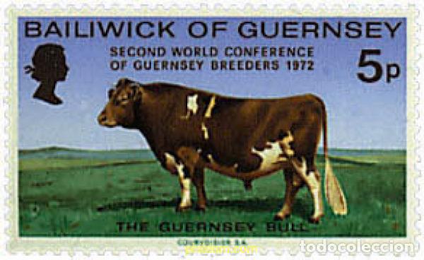 Sellos: 66167 MNH GUERNSEY 1972 2 CONFERENCIA MUNDIAL DE RAMADERIA
