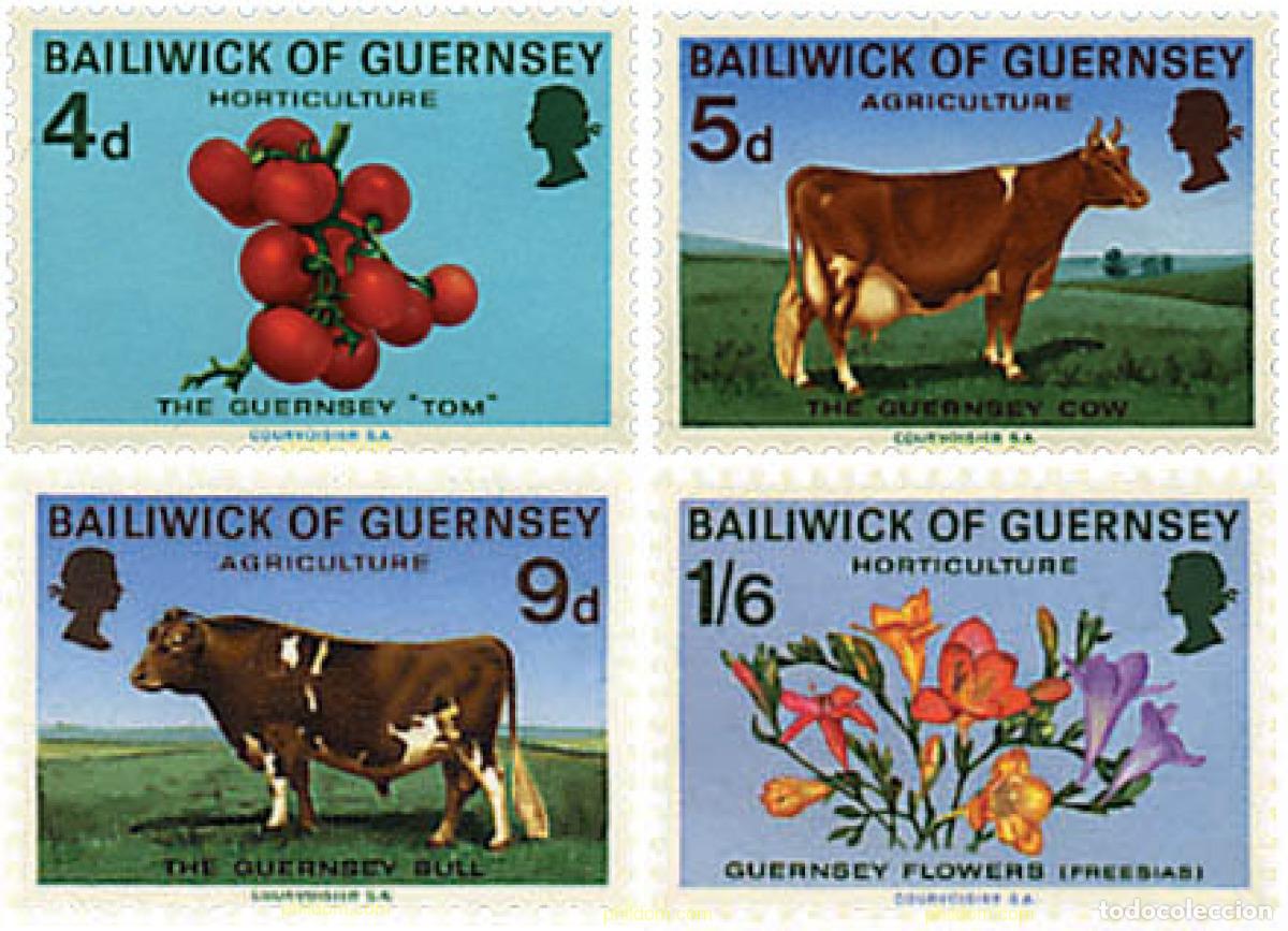 Timbres: 91746 MNH GUERNSEY 1970 AGRICULTURA Y HORTICULTURA