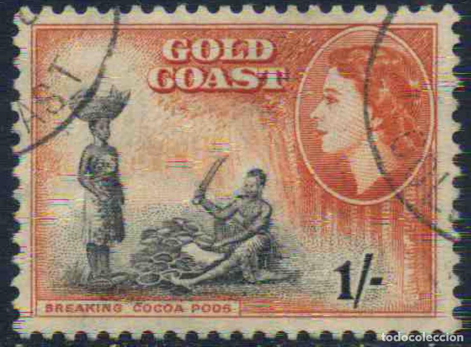 Sellos: Colonia brit&aacute;nica de Costa de Oro (futura Ghana) 1954