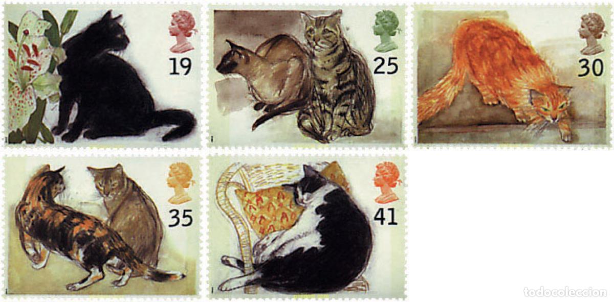 Sellos: 91241 MNH GRAN BRETA&Ntilde;A 1995 GATOS