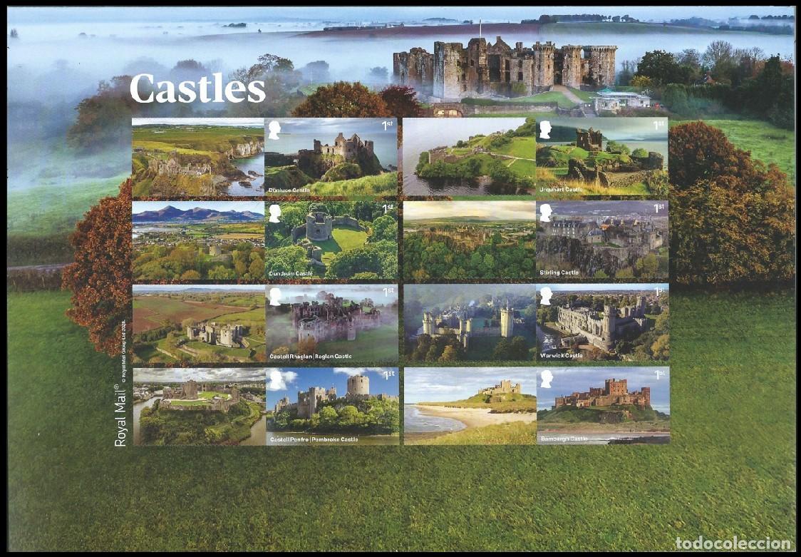 Sellos: GRAN BRETA&Ntilde;A 2026 CASTILLOS REALES ROYAL CASTLES COLLECTOR'S SHEET MNH