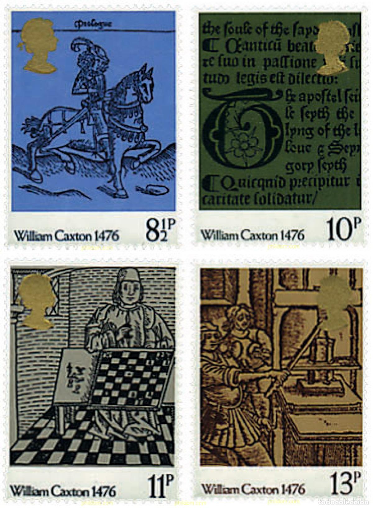 Timbres: 66105 MNH GRAN BRETA&Ntilde;A 1976 500 ANIVERSARIO DE LA IMPRESION DEL PRIMER LIBRO EN INGLATERRA