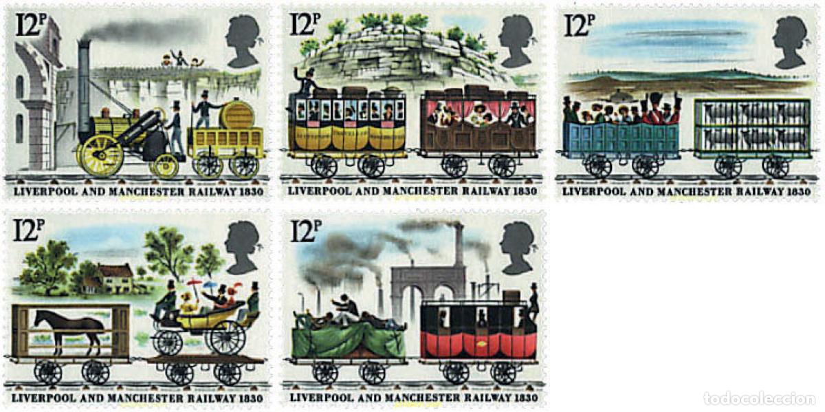 Timbres: 59803 MNH GRAN BRETA&Ntilde;A 1980 150 ANIVERSARIO DE LA LINEA LIVERPOOL-MANCHESTER