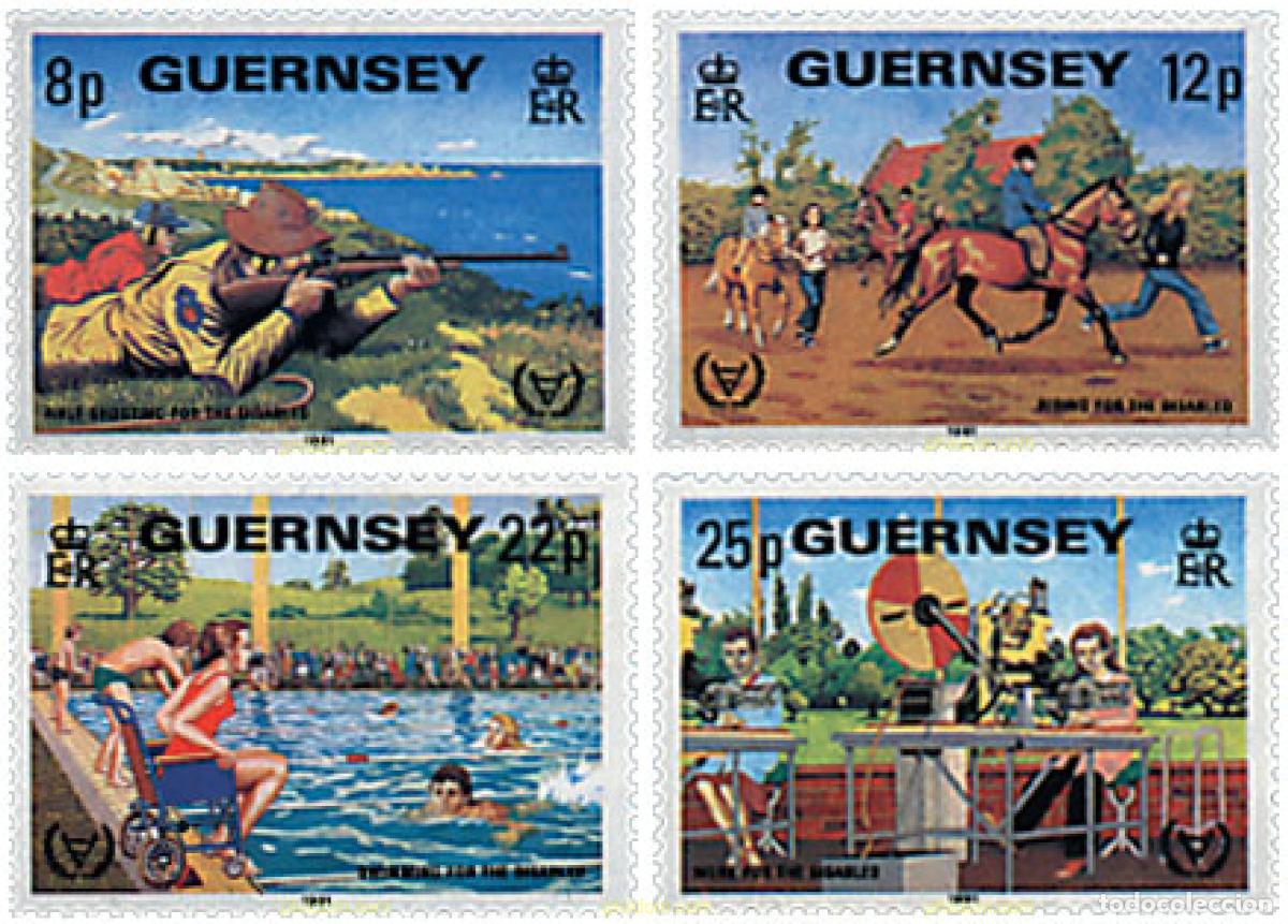 Sellos: 90813 MNH GUERNSEY 1981 A&Ntilde;O INTERNACIONAL DE LOS DISCAPACITADOS