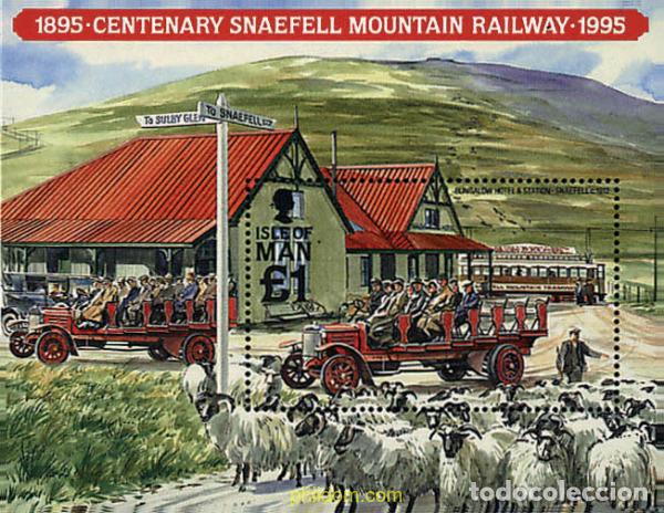 Sellos: 55905 MNH MAN 1995 CENTENARIO DE LA LINEA FERREA DEL MONTE SNAEFELL