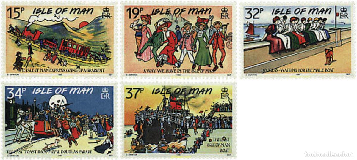 Sellos: 55915 MNH MAN 1990 POSTALES DE MAN