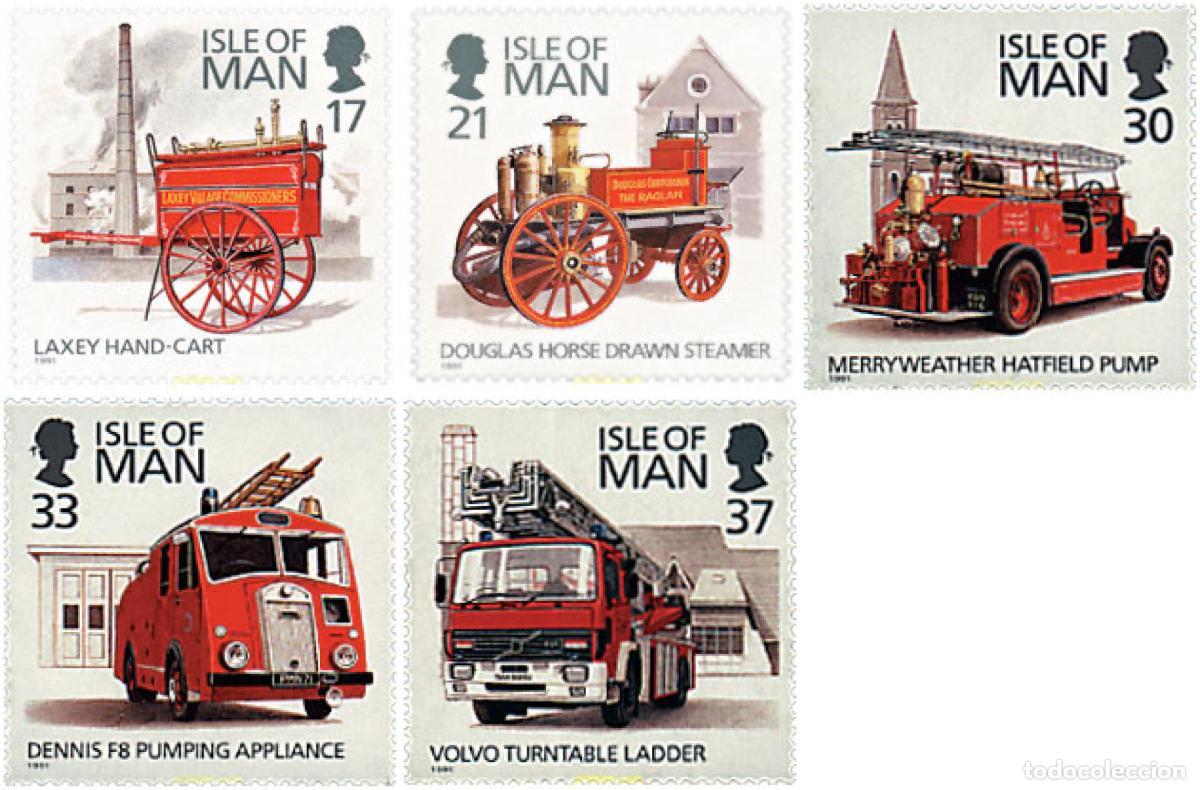 Timbres: 41623 MNH MAN 1991 COCHES DE BOMBEROS