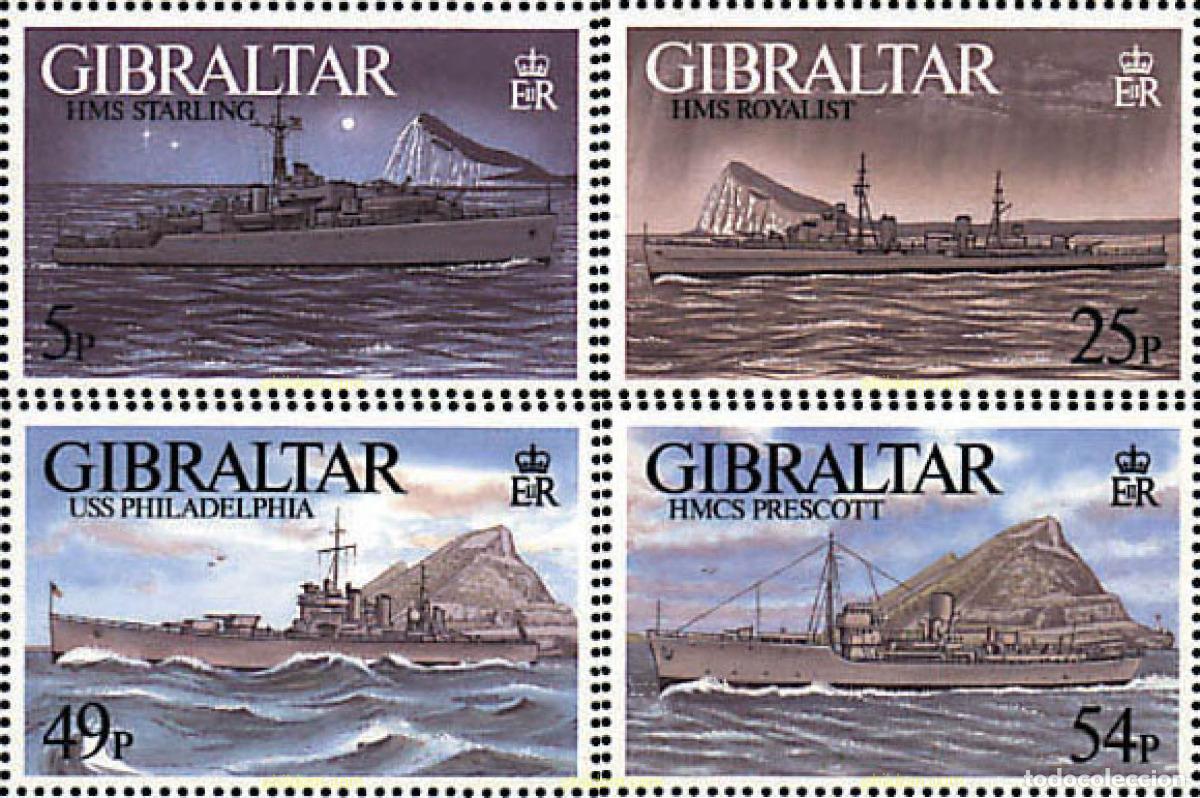 Briefmarken: 22845 MNH GIBRALTAR 1996 BARCOS DE GUERRA