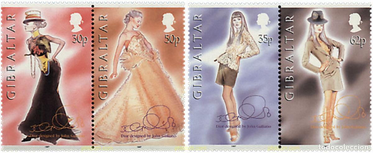 Briefmarken: 4765 MNH GIBRALTAR 1997 COLECCION DE ALTA COSTURA DE CHRISTIAN DIOR CREADA POR JOHN GALLIANO