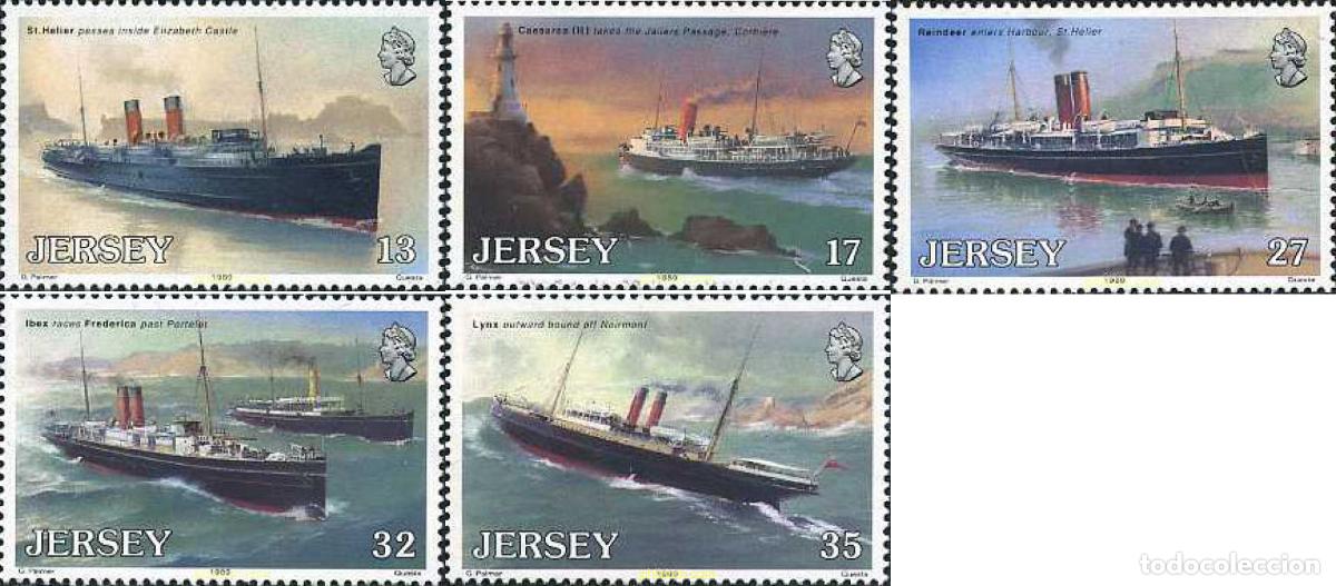 Francobolli: 66592 MNH JERSEY 1989 CENTENARIO DE LA UNION MARITIMA