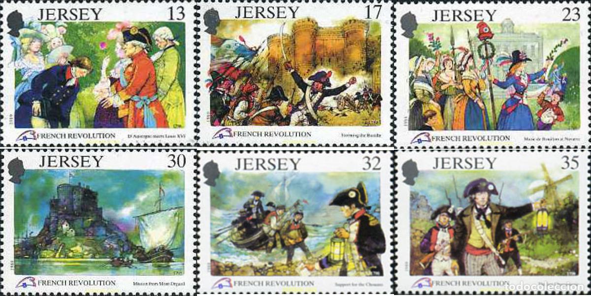 Francobolli: 168177 MNH JERSEY 1989 BICENTENARIO DE LA REVOLUCION FRANCESA