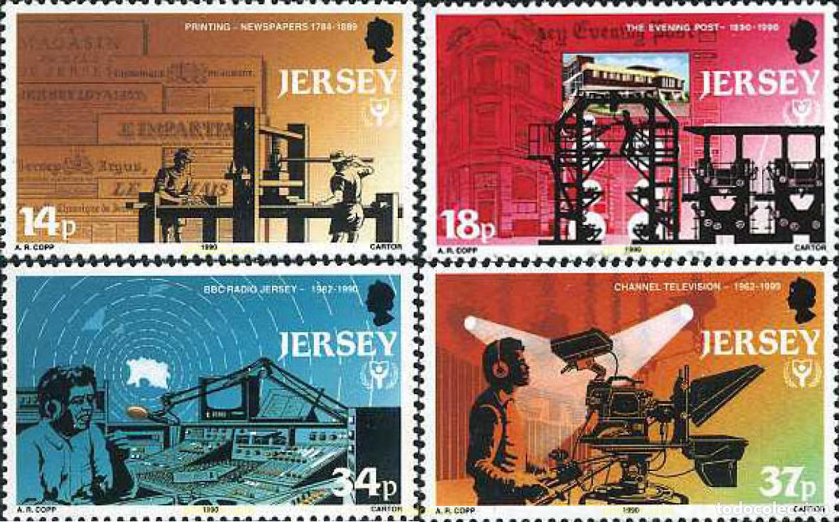 Stamps: 66595 MNH JERSEY 1990 A&Ntilde;O INTERNACIONAL DE LA ALFABETIZACION