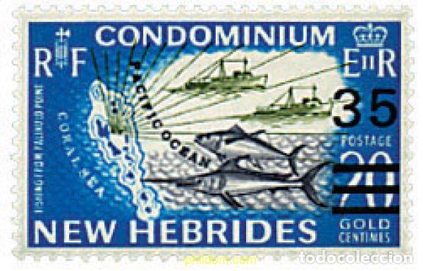 Sellos: 584621 MNH NUEVAS HEBRIDAS 1970 FLORA Y FAUNA