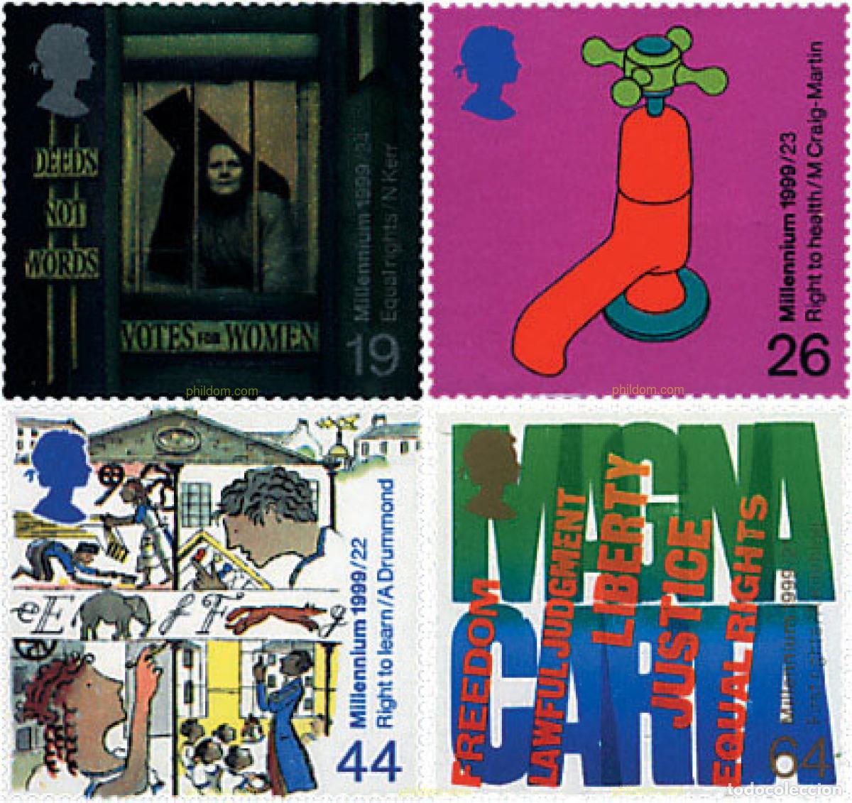 Sellos: 90684 MNH GRAN BRETA&Ntilde;A 1999 MILENIO. CIUDADANOS