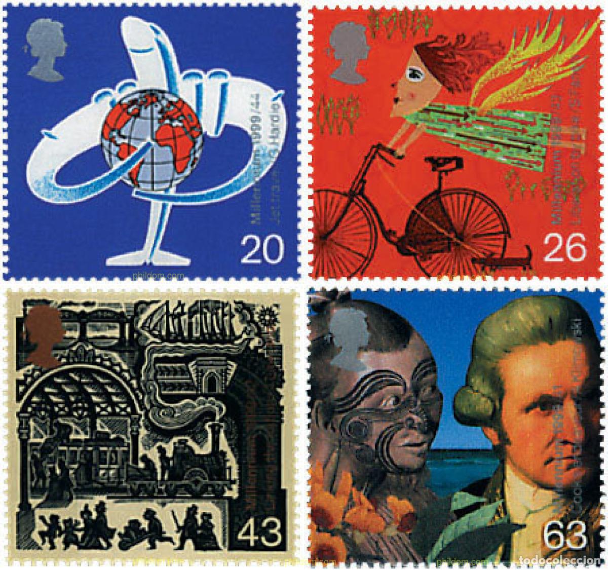 Sellos: 90692 MNH GRAN BRETA&Ntilde;A 1999 MILENIO. VIAJES