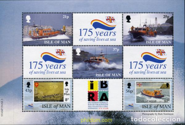 Sellos: 333874 MNH MAN 1999 175 ANIVERSARIO DE LA ROYAL NATIONAL LIFEBOAT INSTITUTION