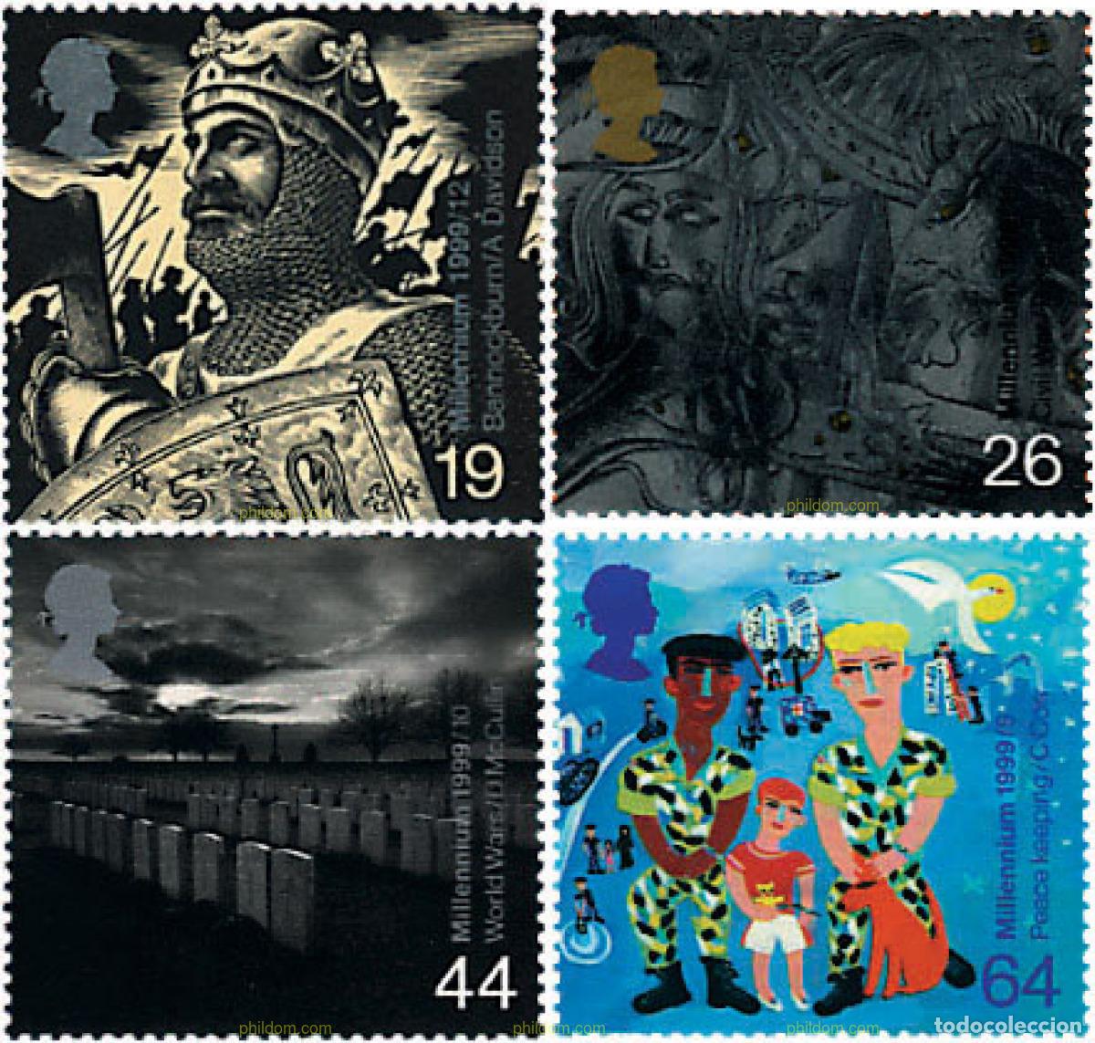 Stamps: 90686 MNH GRAN BRETA&Ntilde;A 1999 MILENIO. SOLDADOS