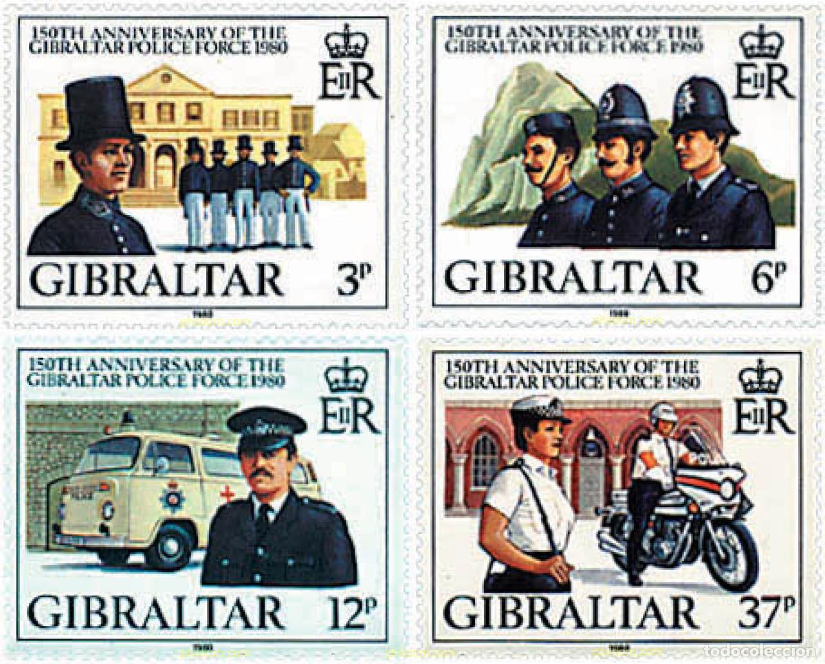 Selos: 83412 MNH GIBRALTAR 1980 150 ANIVERSARIO DE LA POLICIA DE GIBRALTAR