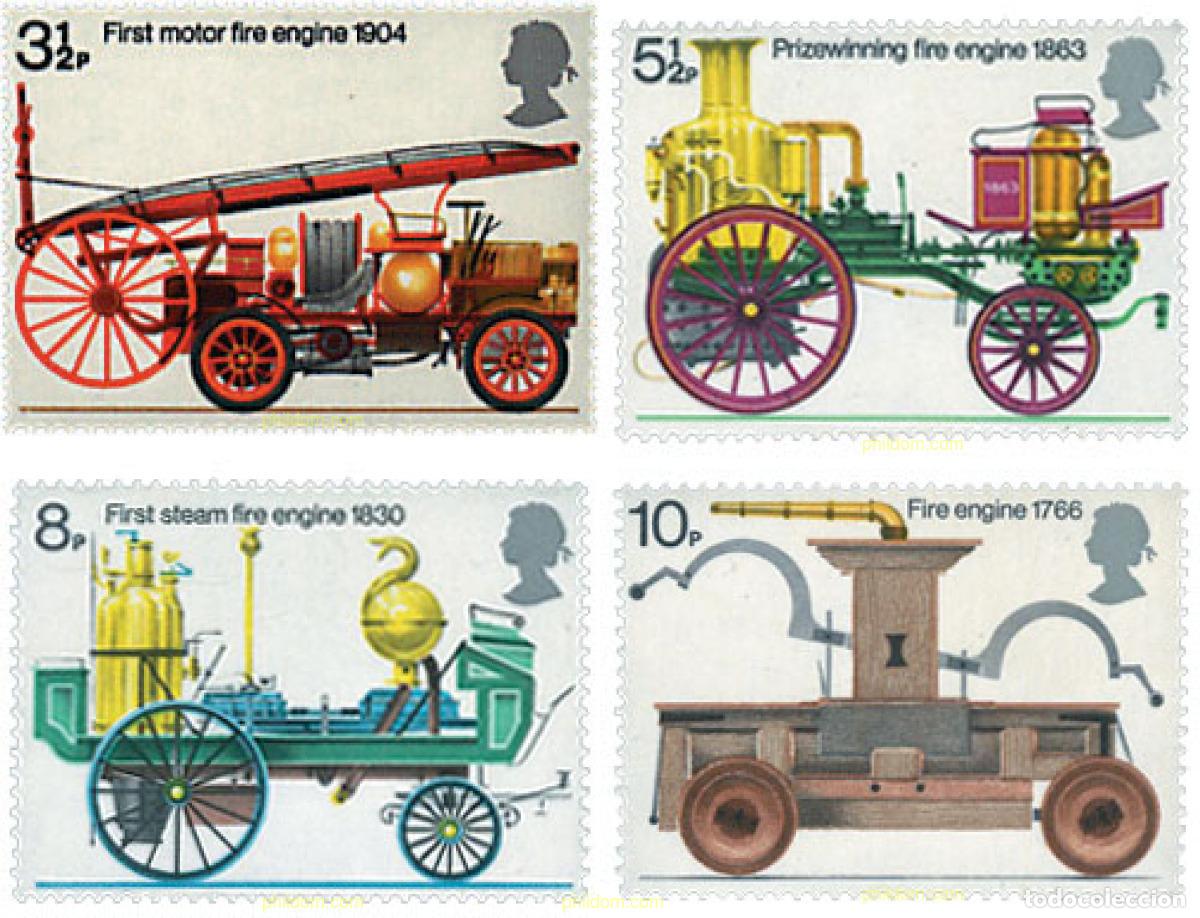 Sellos: 41557 MNH GRAN BRETA&Ntilde;A 1974 200 ANIVERSARIO DE LA LEY DE PROTECCION CONTRA INCENDIOS