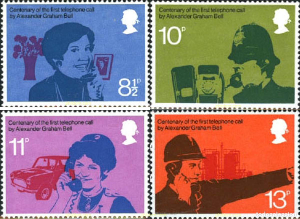 Sellos: 41558 MNH GRAN BRETA&Ntilde;A 1976 CENTENARIO DEL TELEFONO