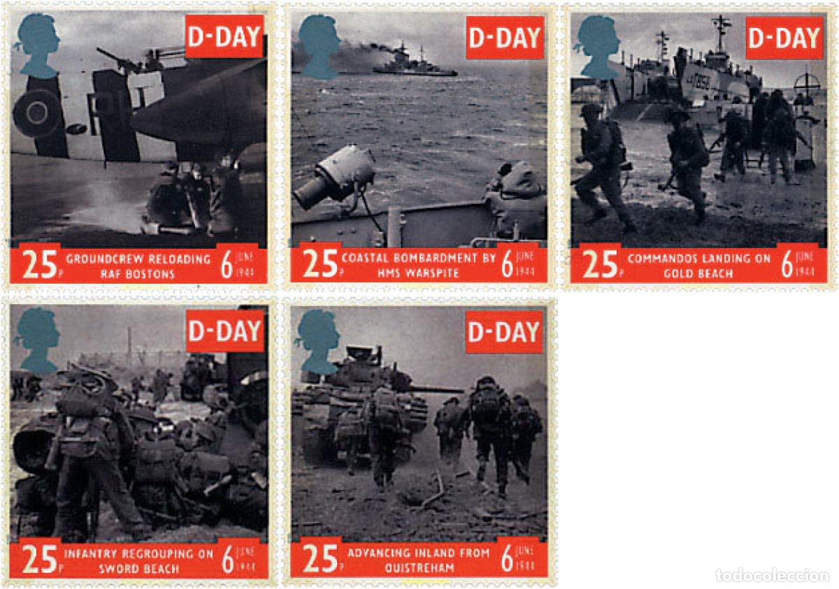 Sellos: 59814 MNH GRAN BRETA&Ntilde;A 1994 50 ANIVERSARIO DEL DESEMBARCO DE NORMANDIA