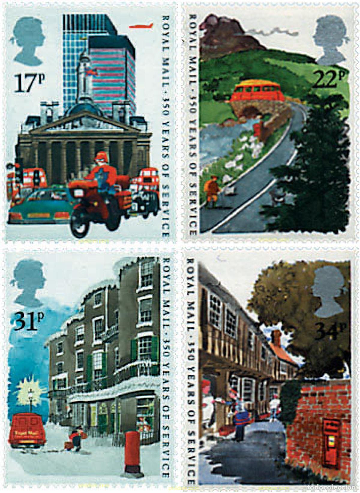 Sellos: 48640 MNH GRAN BRETA&Ntilde;A 1985 350 ANIVERSARIO DEL SERVICIO POSTAL BRITANICO