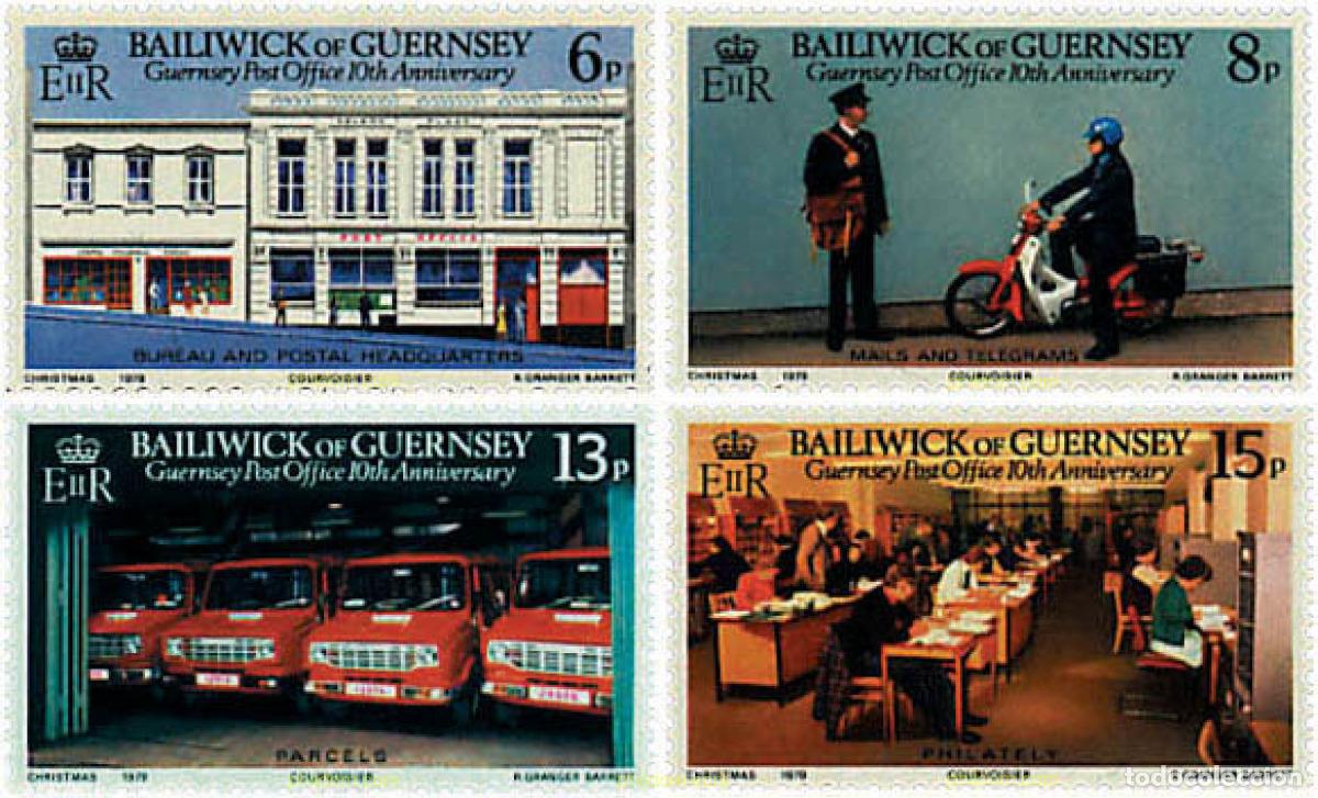Sellos: 46026 MNH GUERNSEY 1979 10 ANIVERSARIO DE LA INDEPENDENCIA POSTAL