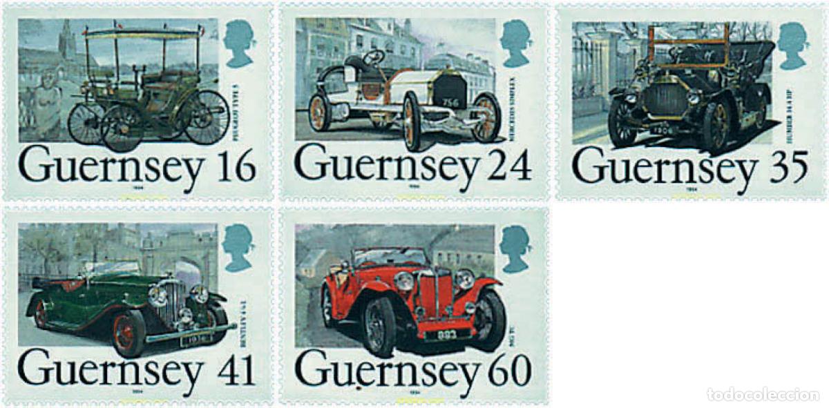 Sellos: 41574 MNH GUERNSEY 1994 VEHICULOS CLASICOS