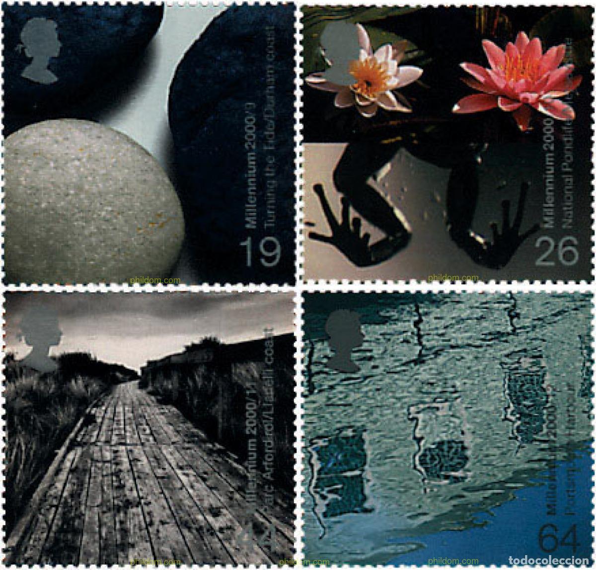 Sellos: 99652 MNH GRAN BRETA&Ntilde;A 2000 MILENIO. AGUA Y COSTA