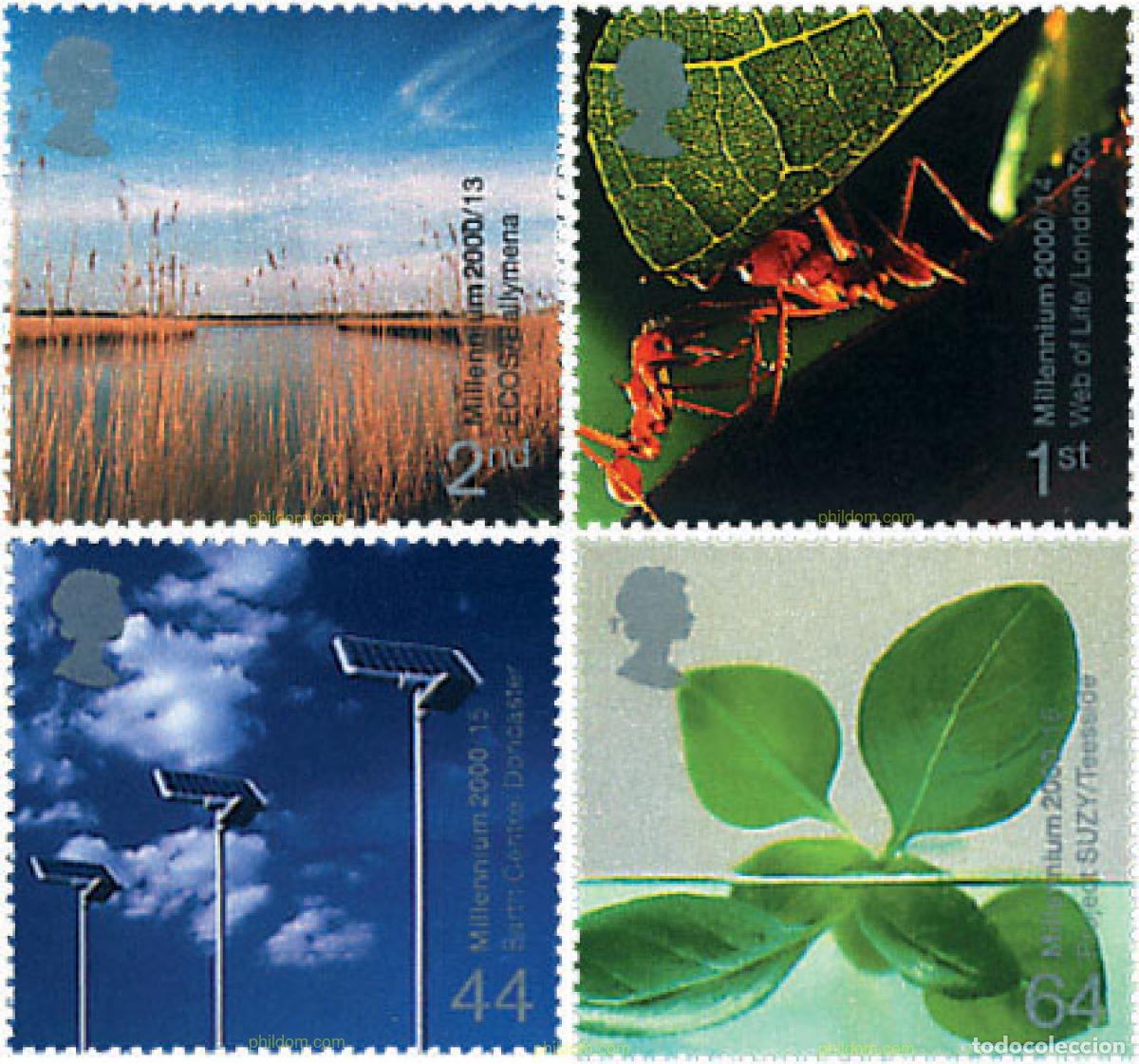 Sellos: 90719 MNH GRAN BRETA&Ntilde;A 2000 MILENIO. VIDA Y TIERRA
