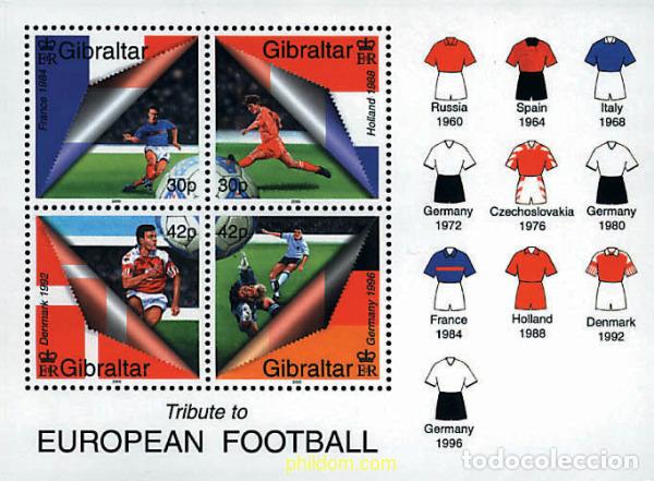 Sellos: 84354 MNH GIBRALTAR 2000 EURO 2000. COPA DE EUROPA DE FUTBOL