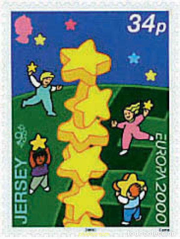 Sellos: 324942 MNH JERSEY 2000 EUROPA CEPT. CONSTRUCCION EUROPEA