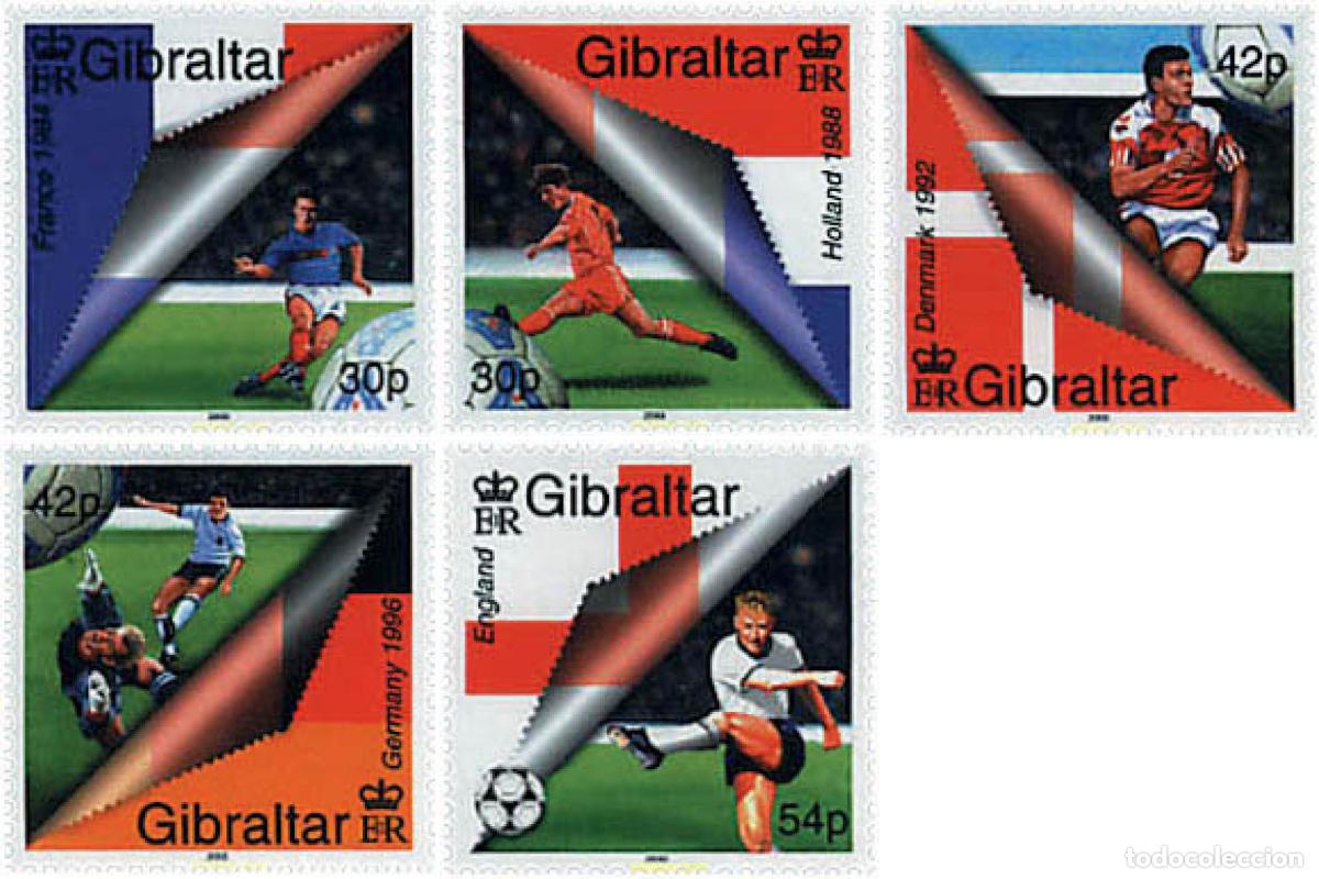 Sellos: 83479 MNH GIBRALTAR 2000 EURO 2000. COPA DE EUROPA DE FUTBOL