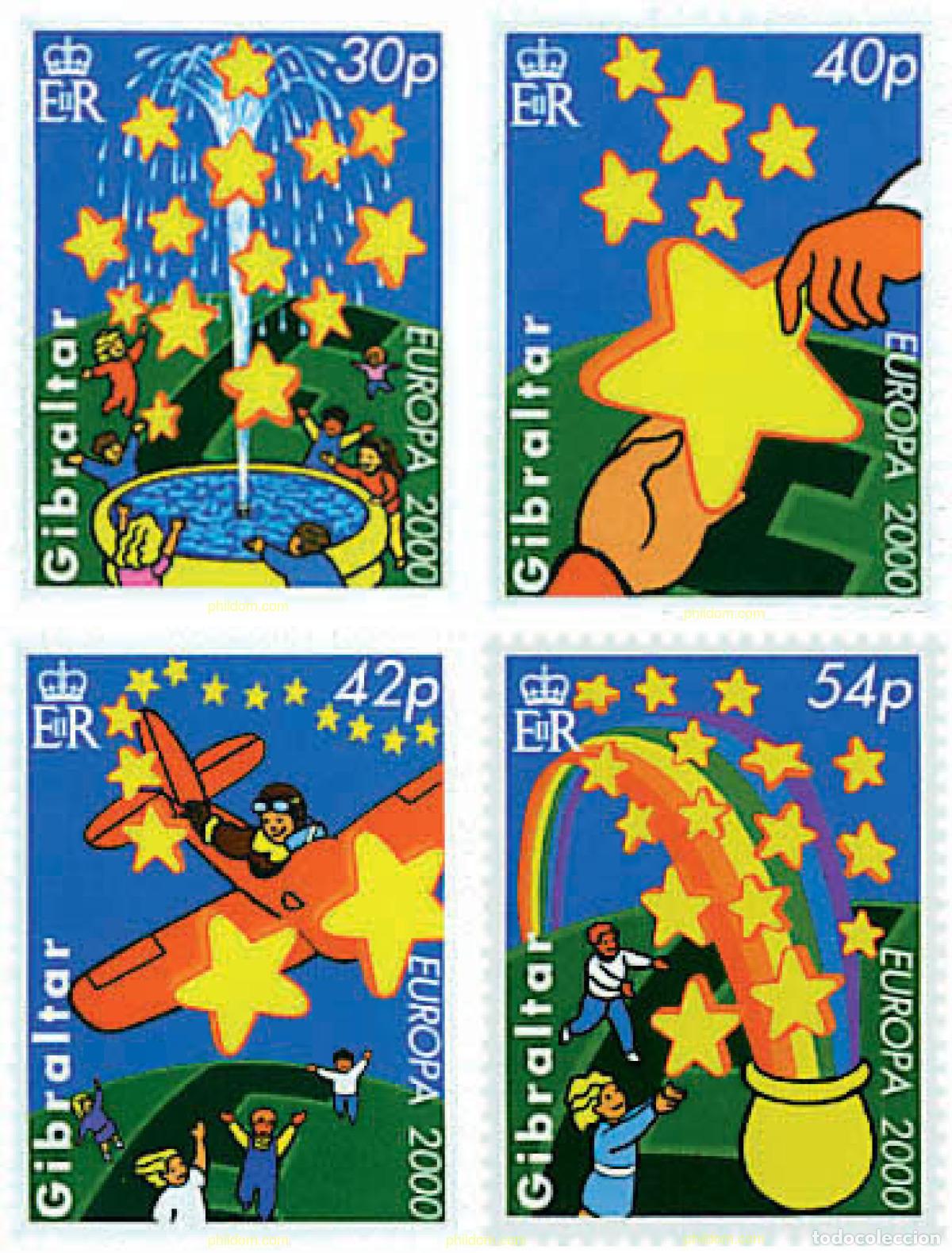 Sellos: 78145 MNH GIBRALTAR 2000 EUROPA CEPT. CONSTRUCCION EUROPEA