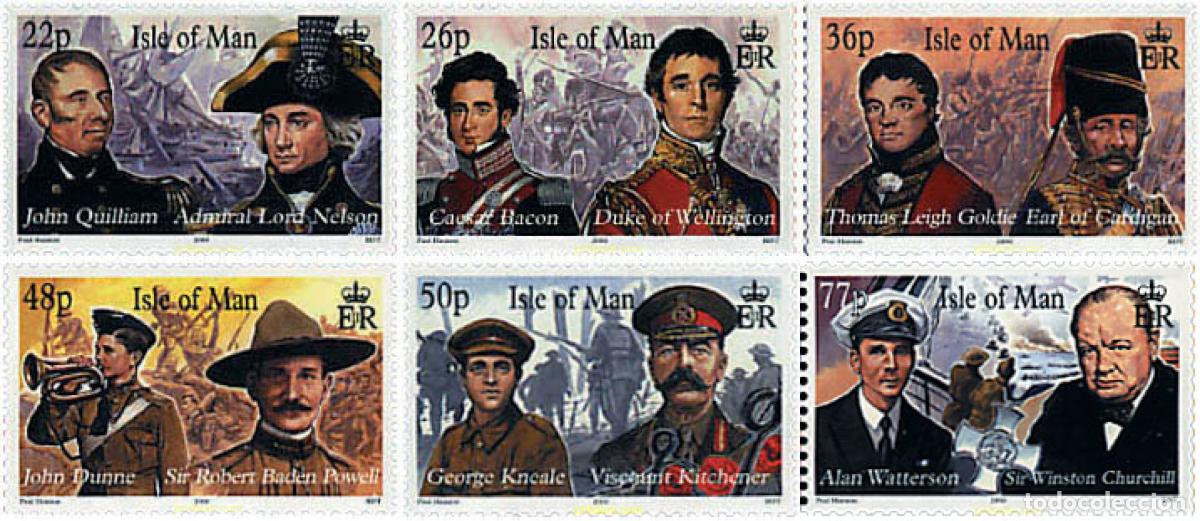 Sellos: 48977 MNH MAN 2000 JEFES MILITARES Y LIDERES DE MAN
