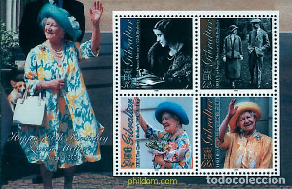 Sellos: 84368 MNH GIBRALTAR 2000 CENTENARIO DE LA REINA MADRE