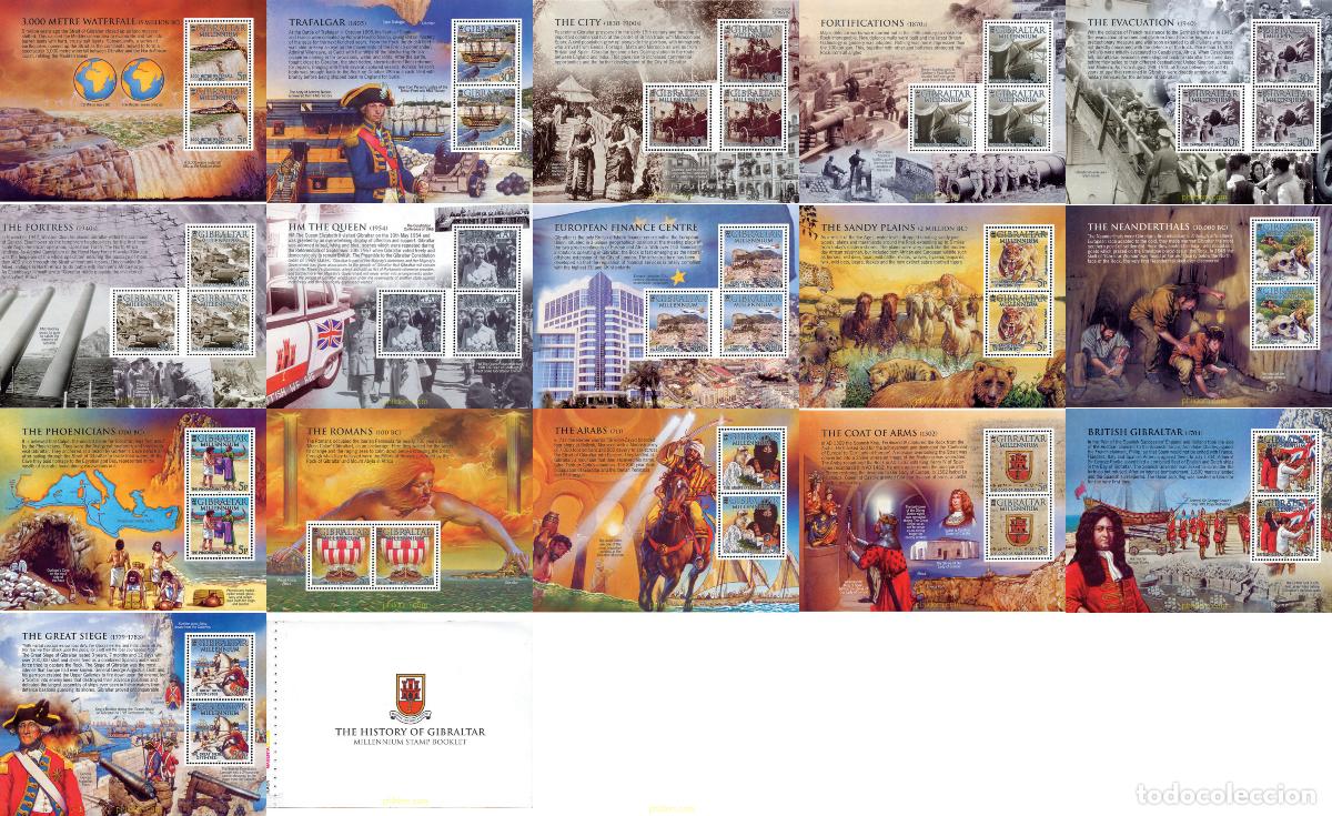 Sellos: 1950 MNH GIBRALTAR 2000 HISTORIA DE GIBRALTAR