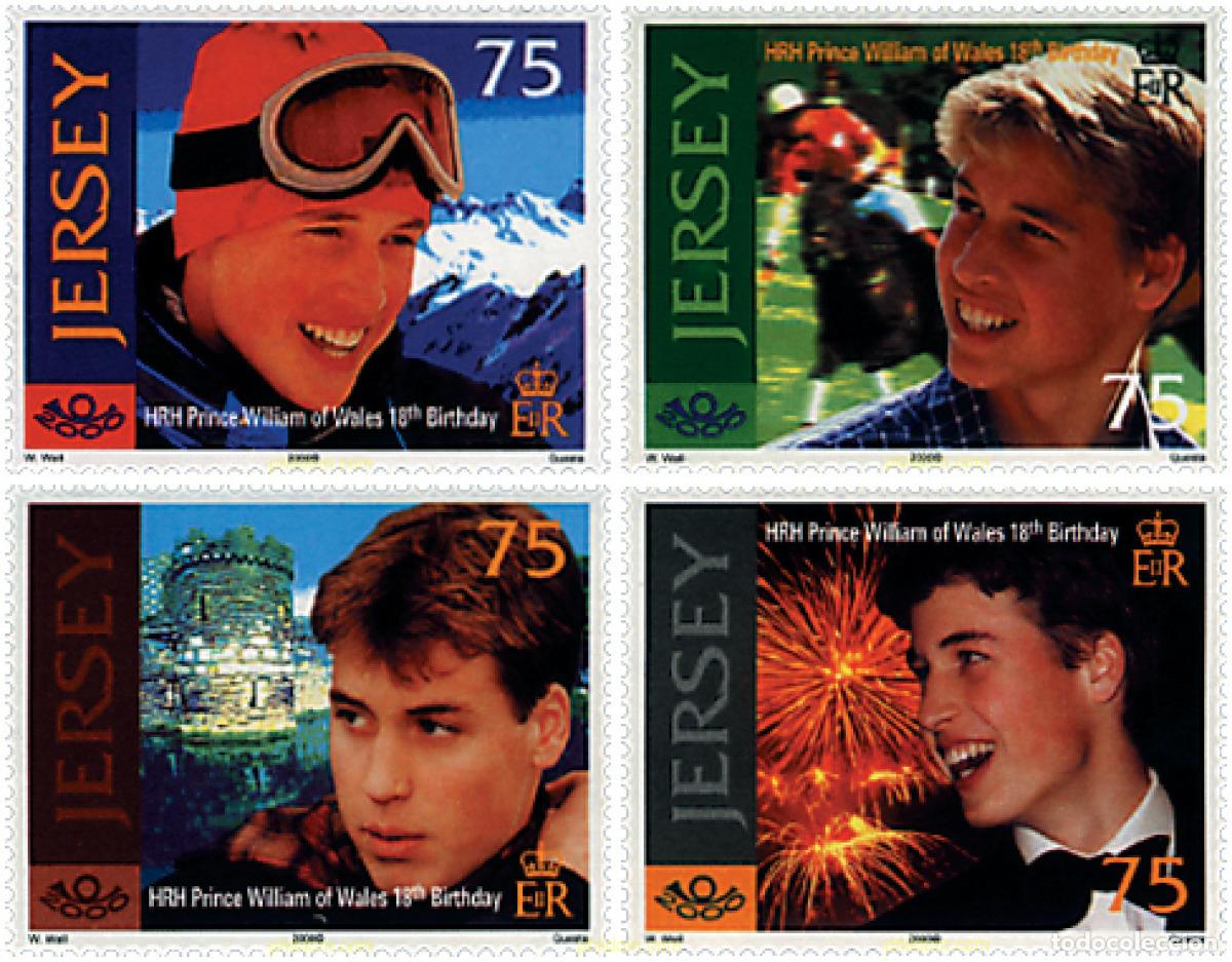 Sellos: 52636 MNH JERSEY 2000 18 ANIVERSARIO DEL PRINCIPE GUILLERMO