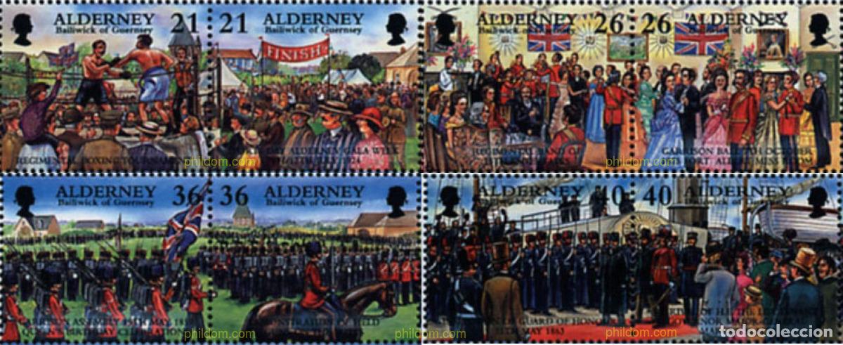 Sellos: 135622 MNH ALDERNEY 2000 DESARROLLO HISTORICO DE ALDERNEY
