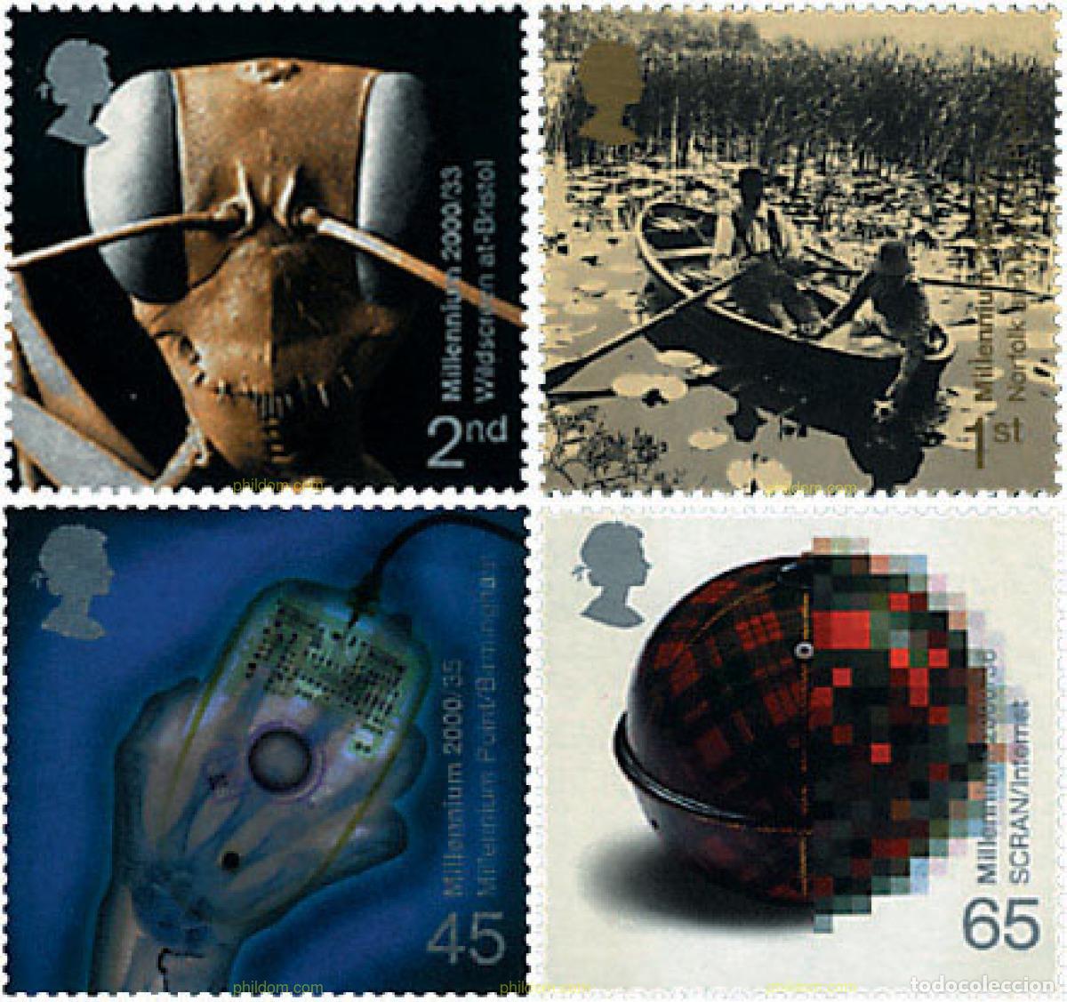 Sellos: 90766 MNH GRAN BRETA&Ntilde;A 2000 MILENIO. MENTE Y MATERIA