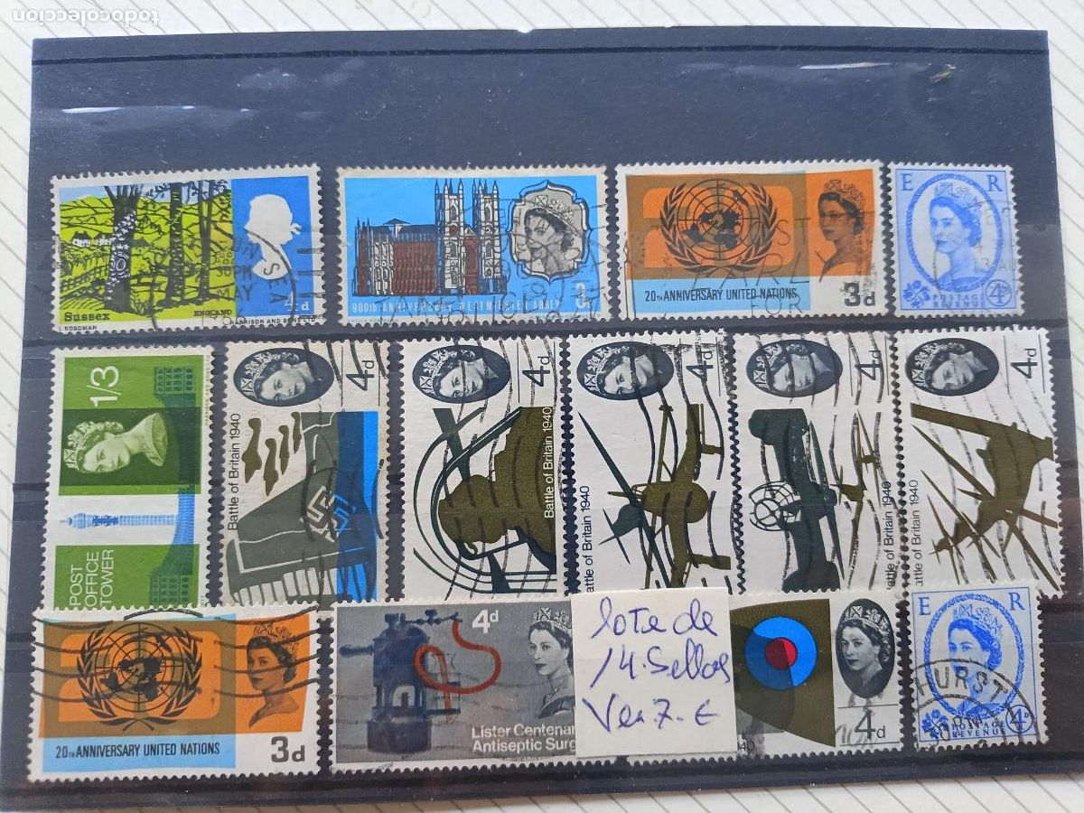 Sellos: Reino Unido. Lote de sellos